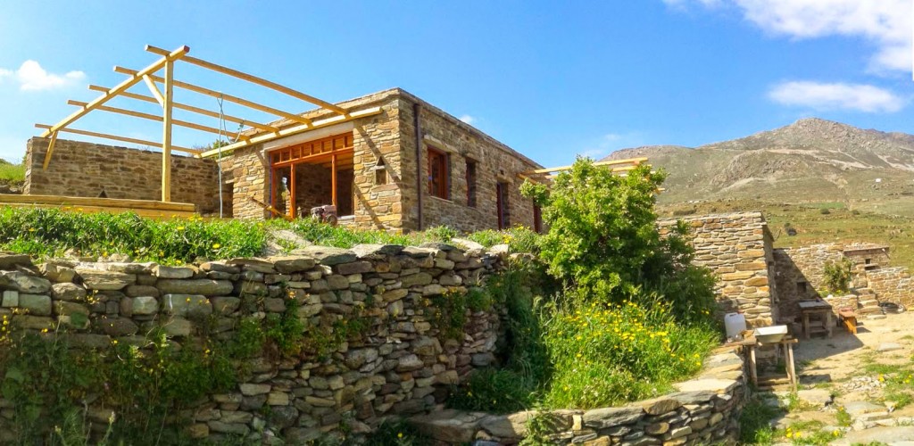 tinos ecolodge constructionspring