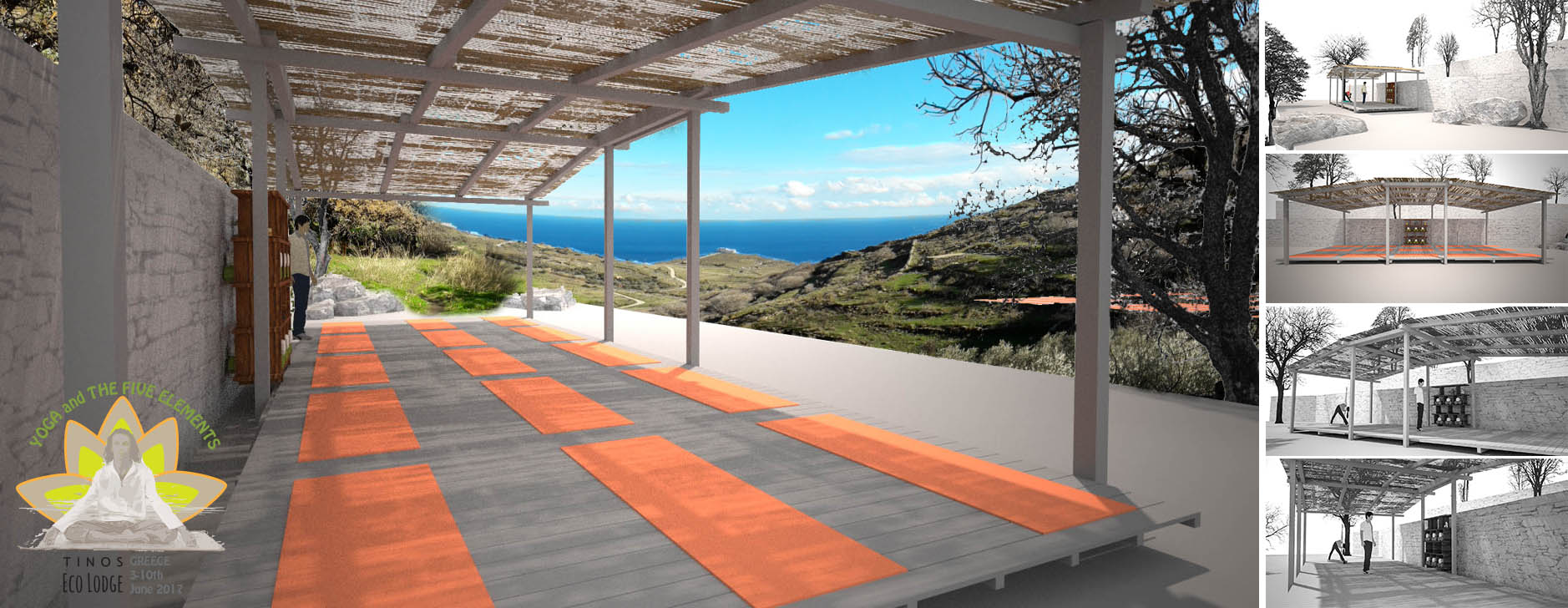 Yoga deck construction DIY – Tinos Eco Lodge